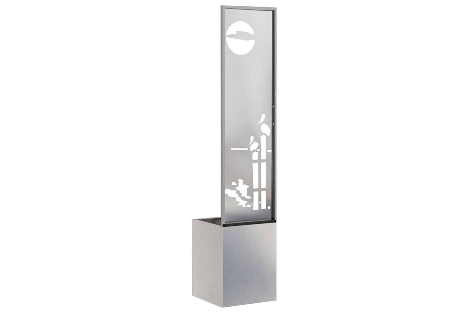 Garden Privacy Screen Sliver 32 X 140 Cm Stainless Steel-7