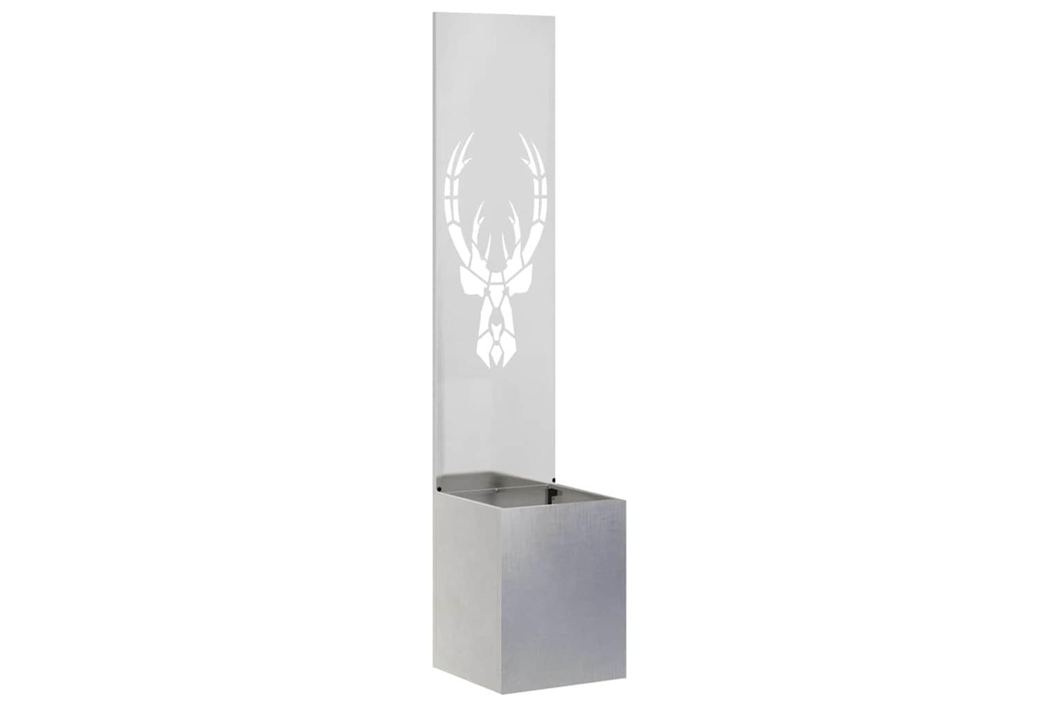 Garden Privacy Screen Sliver 32 X 140 Cm Stainless Steel