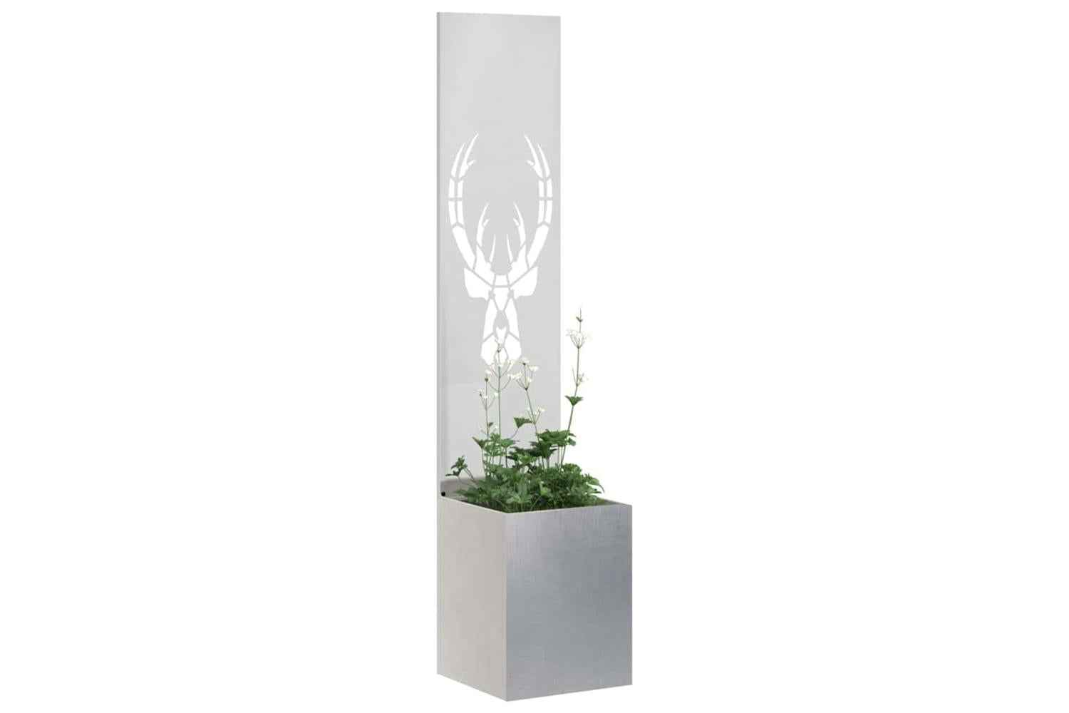 Garden Privacy Screen Sliver 32 X 140 Cm Stainless Steel-3