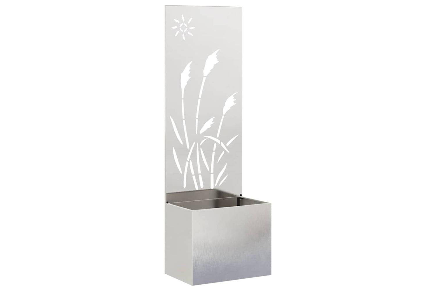 Garden Privacy Screen Sliver 50 X 140 Cm Stainless Steel-2