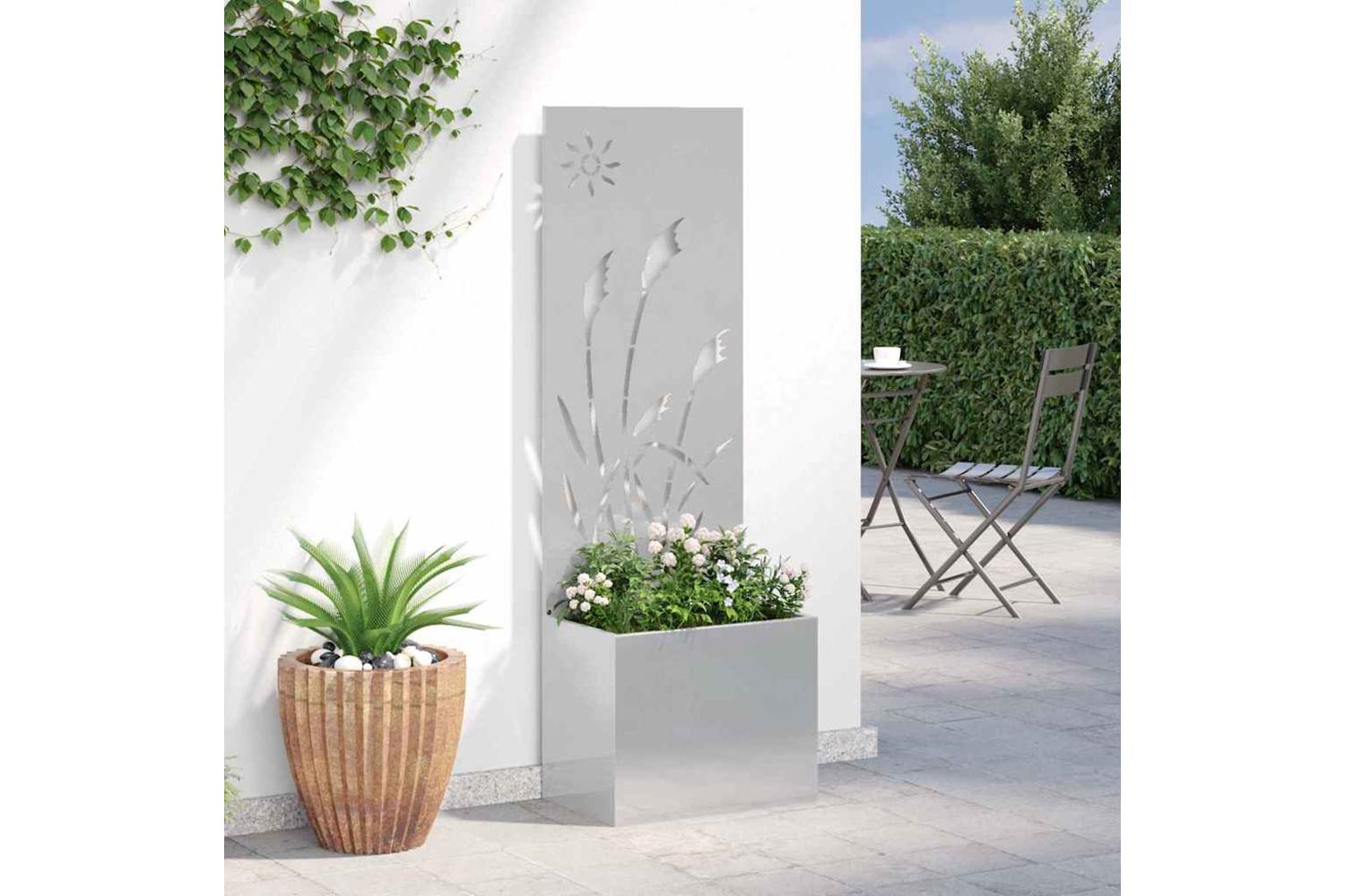 Garden Privacy Screen Sliver 50 X 140 Cm Stainless Steel-4