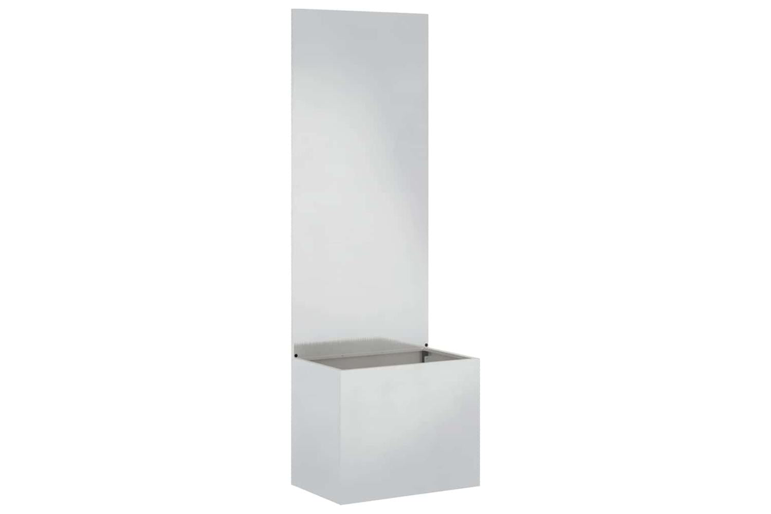 Garden Privacy Screen Sliver 50 X 140 Cm Stainless Steel