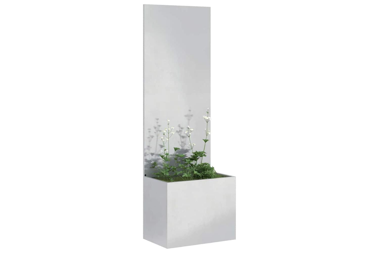 Garden Privacy Screen Sliver 50 X 140 Cm Stainless Steel-3
