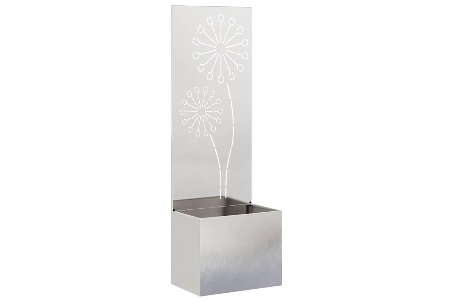 Garden Privacy Screen Sliver 50 X 140 Cm Stainless Steel-2
