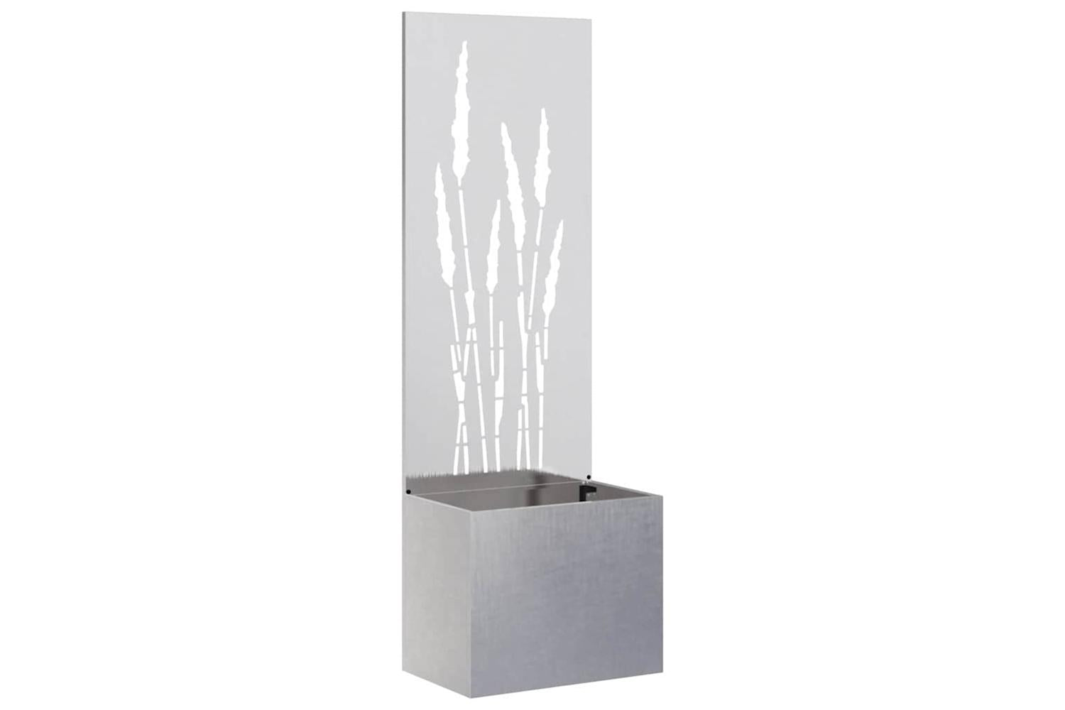 Garden Privacy Screen Sliver 50 X 140 Cm Stainless Steel
