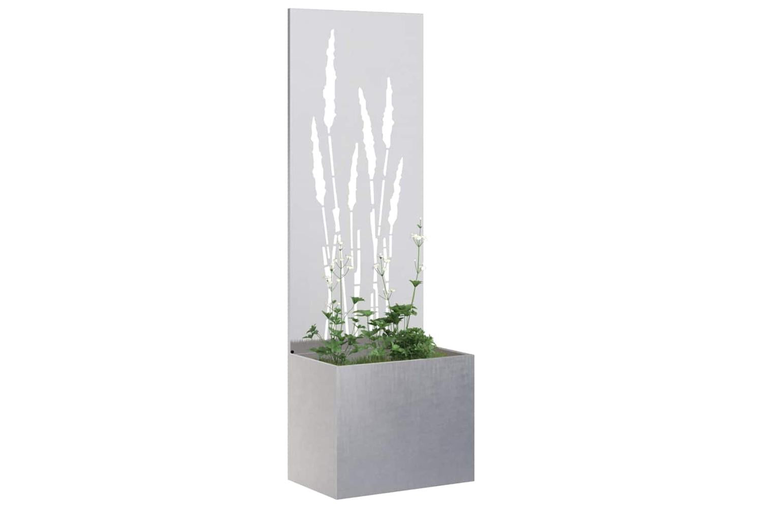 Garden Privacy Screen Sliver 50 X 140 Cm Stainless Steel-3