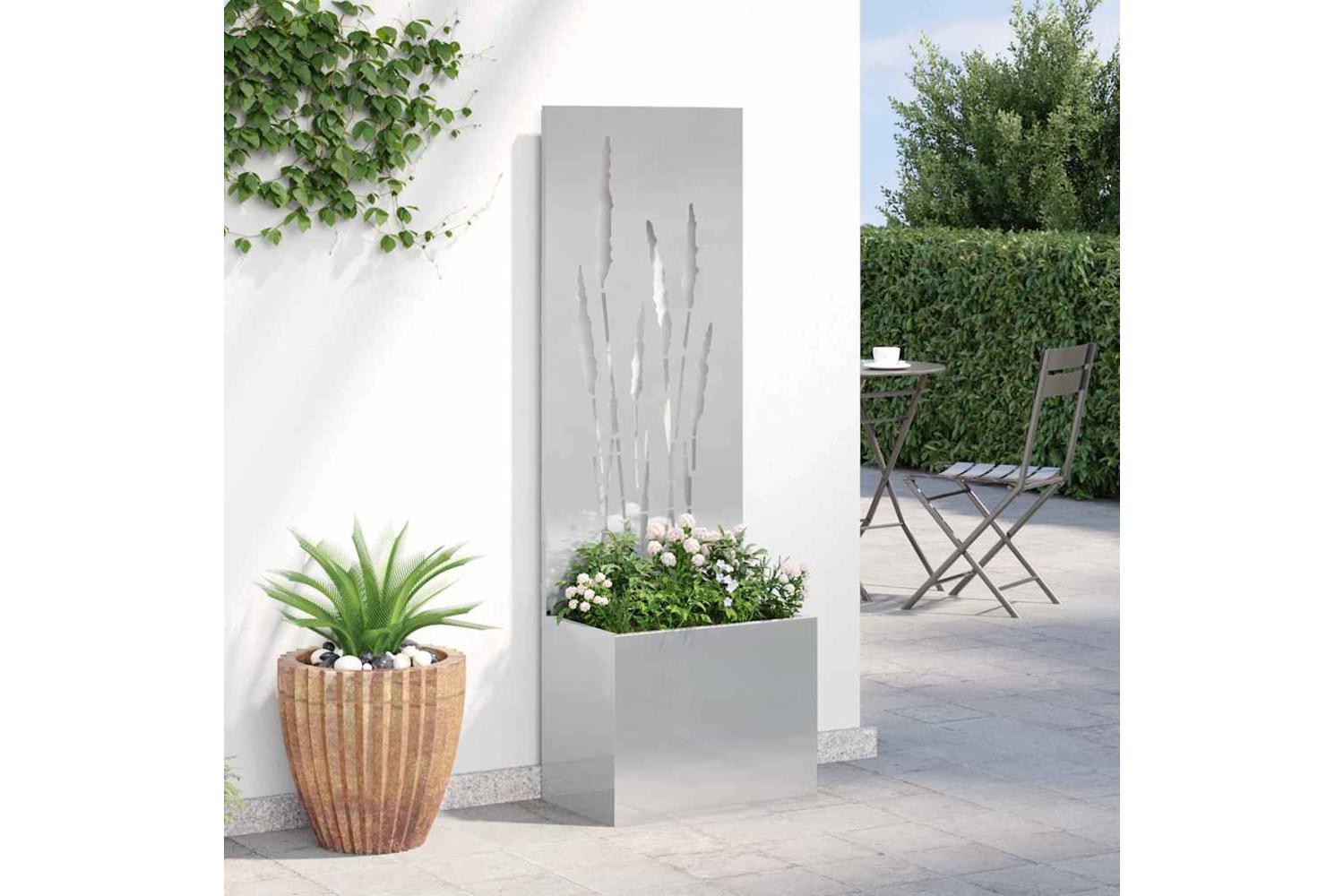 Garden Privacy Screen Sliver 50 X 140 Cm Stainless Steel-4