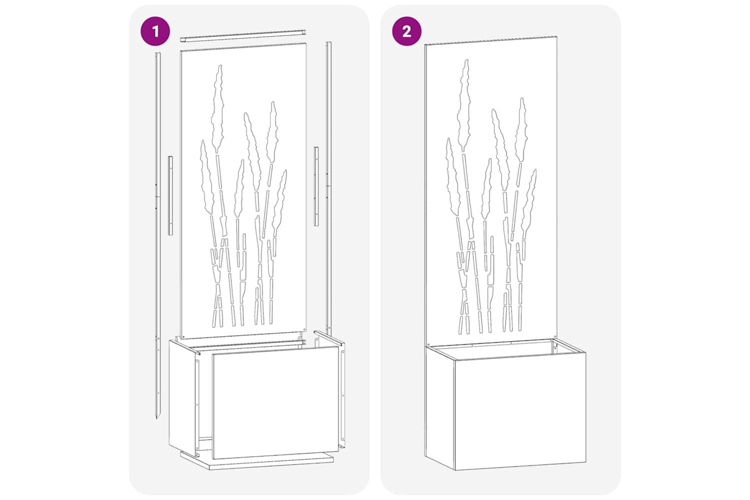 Garden Privacy Screen Sliver 50 X 140 Cm Stainless Steel-9
