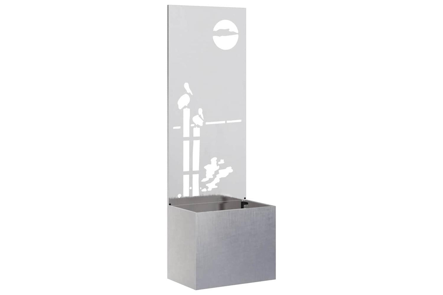 Garden Privacy Screen Sliver 50 X 140 Cm Stainless Steel-2