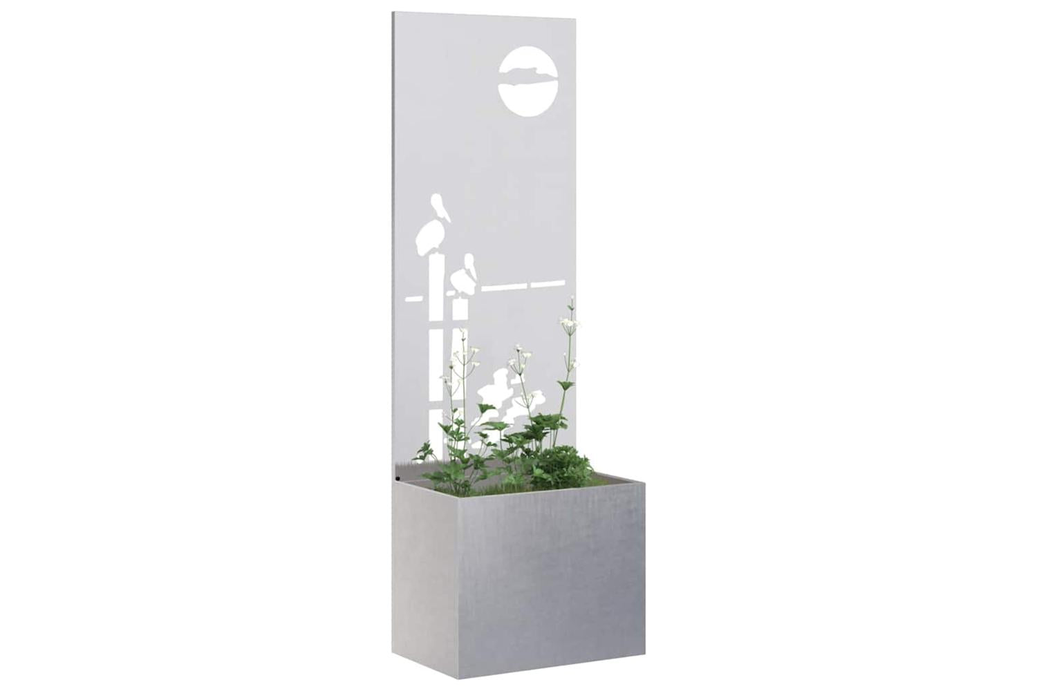 Garden Privacy Screen Sliver 50 X 140 Cm Stainless Steel-3