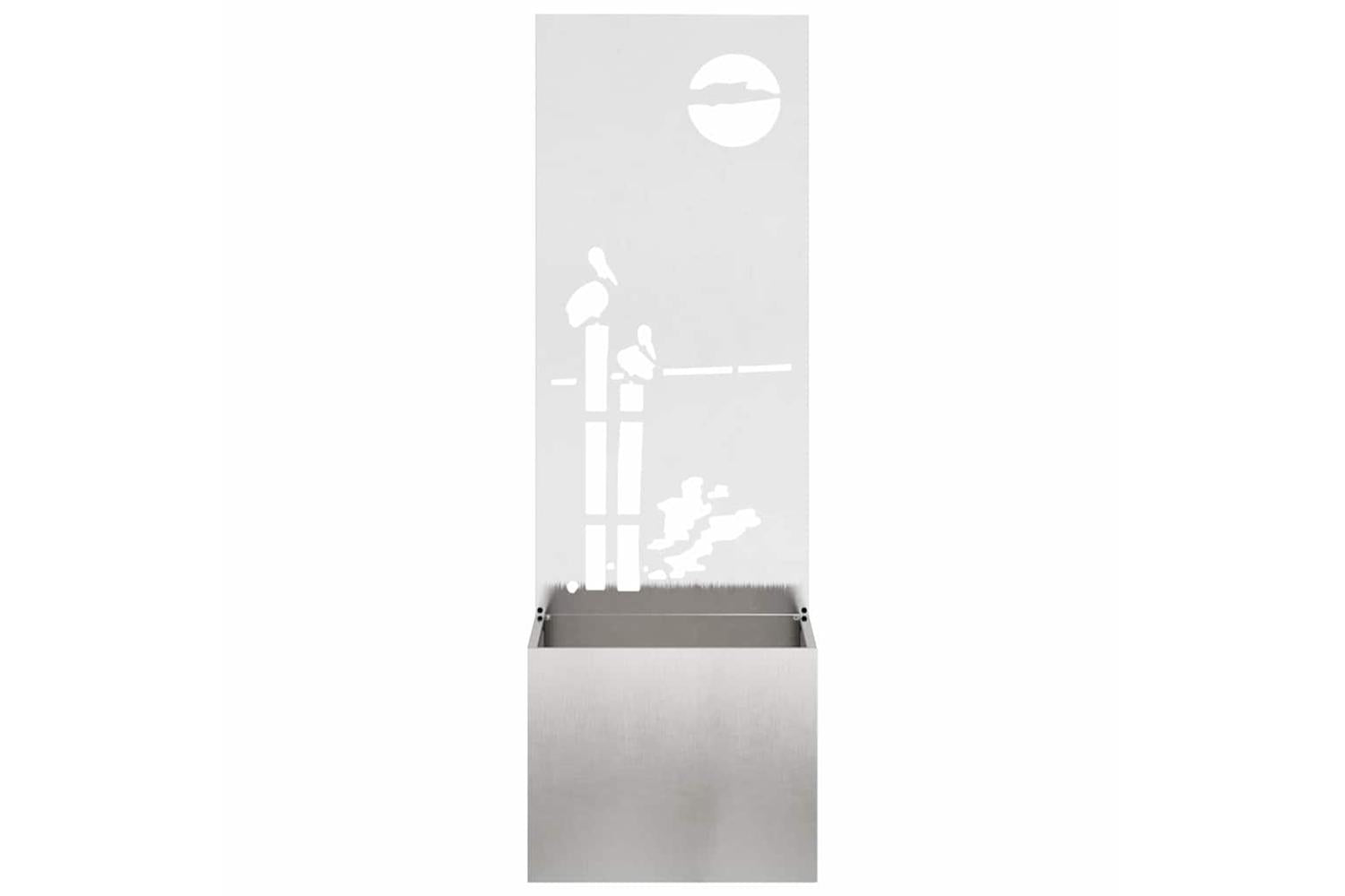 Garden Privacy Screen Sliver 50 X 140 Cm Stainless Steel-5