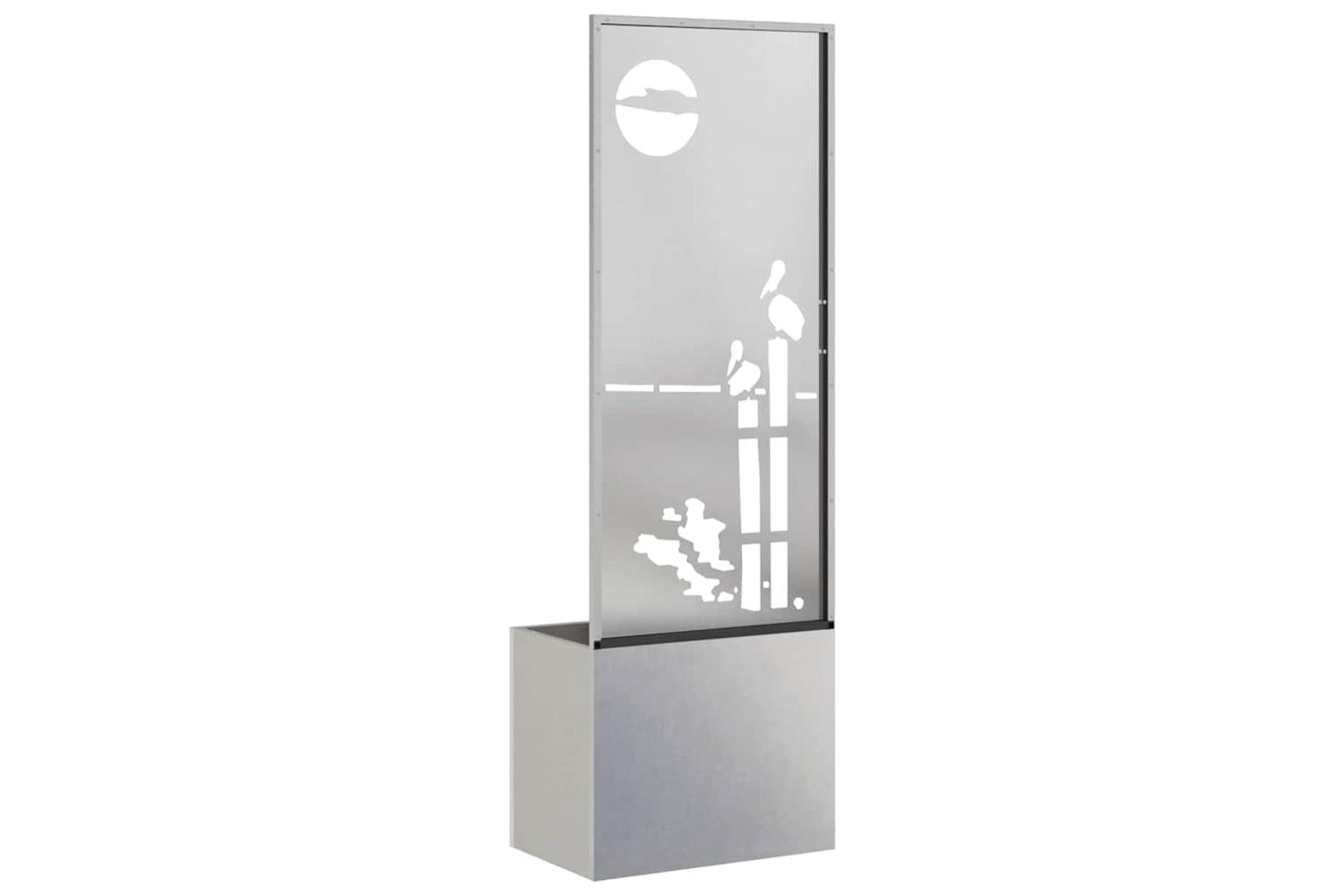 Garden Privacy Screen Sliver 50 X 140 Cm Stainless Steel-7