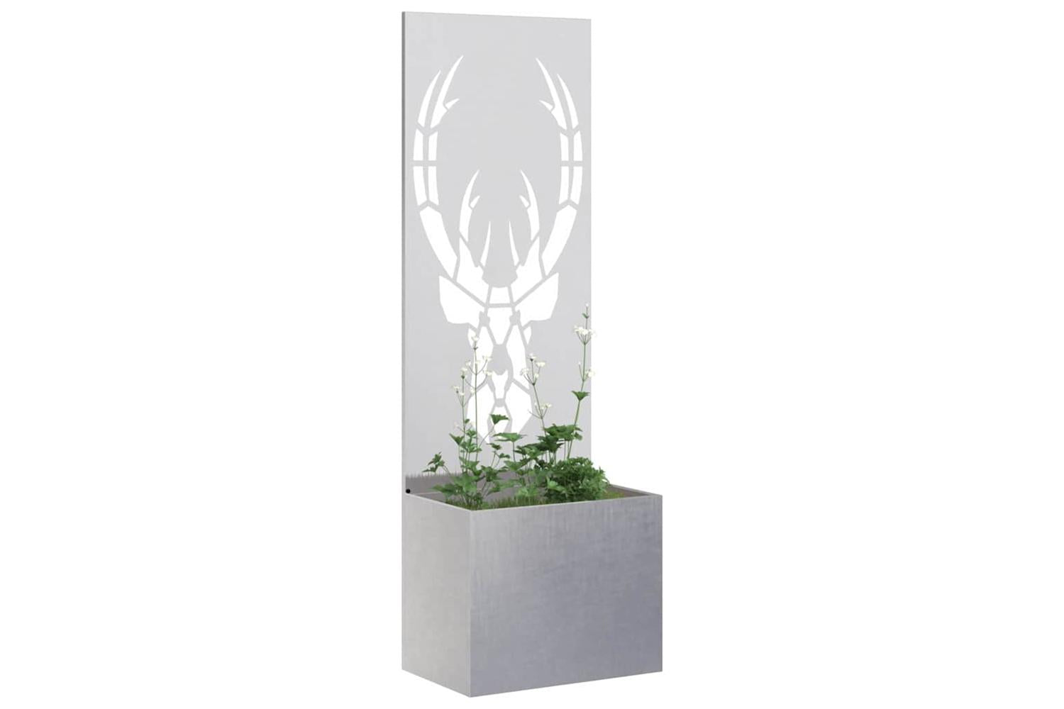 Garden Privacy Screen Sliver 50 X 140 Cm Stainless Steel-3
