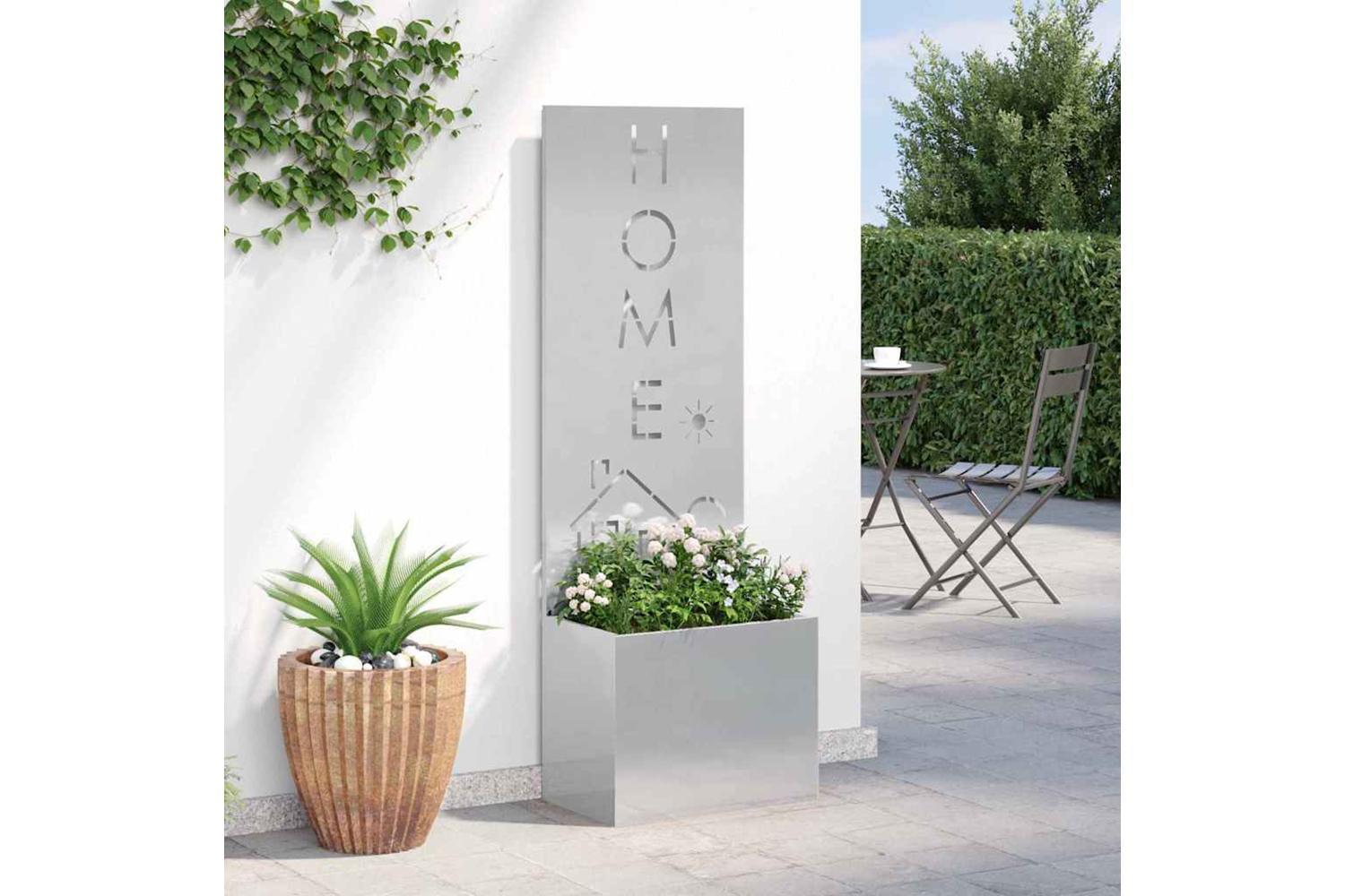Garden Privacy Screen Sliver 50 X 140 Cm Stainless Steel-4