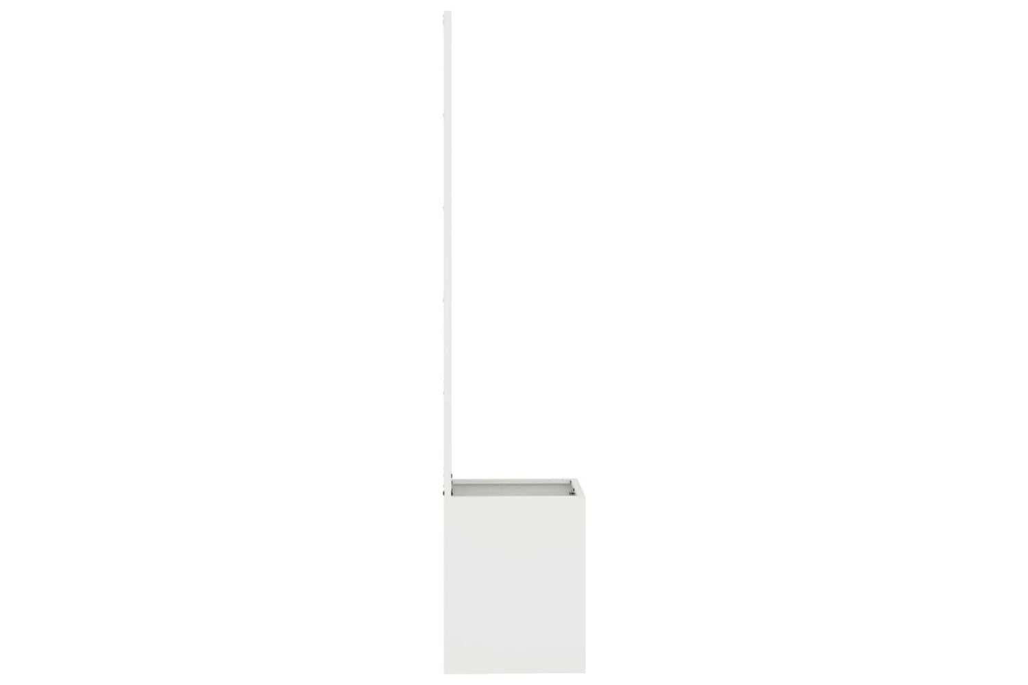 Garden Privacy Screen White 32 X 140 Cm Cold-rolled Steel-6