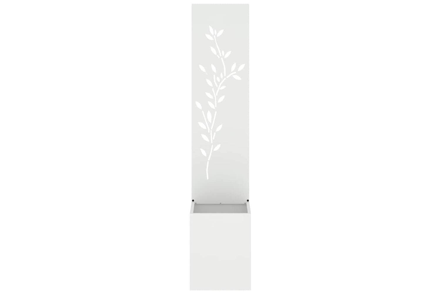 Garden Privacy Screen White 32 X 140 Cm Cold-rolled Steel-5