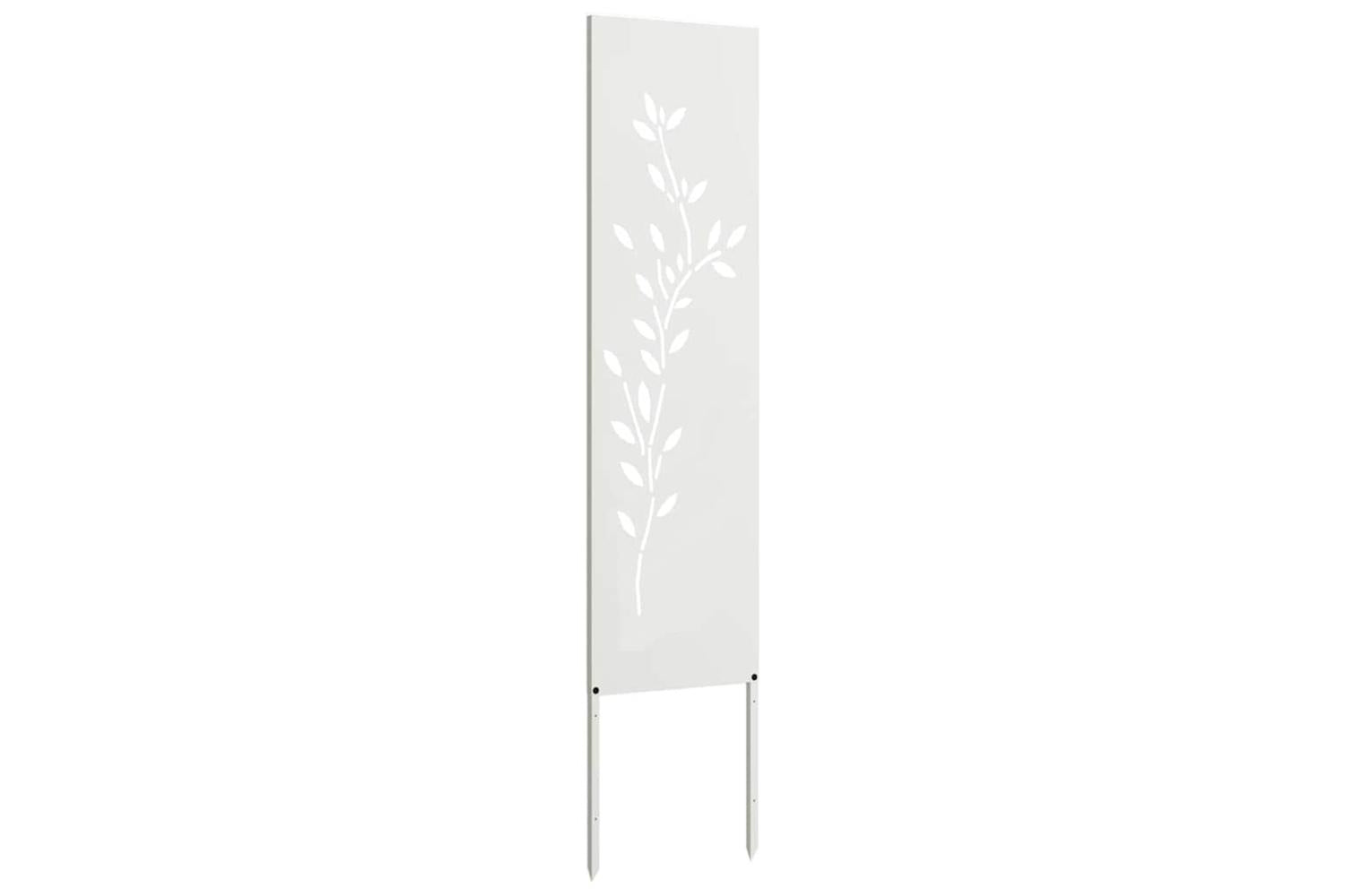 Garden Privacy Screen White 32 X140cm Cold-rolled Steel-4