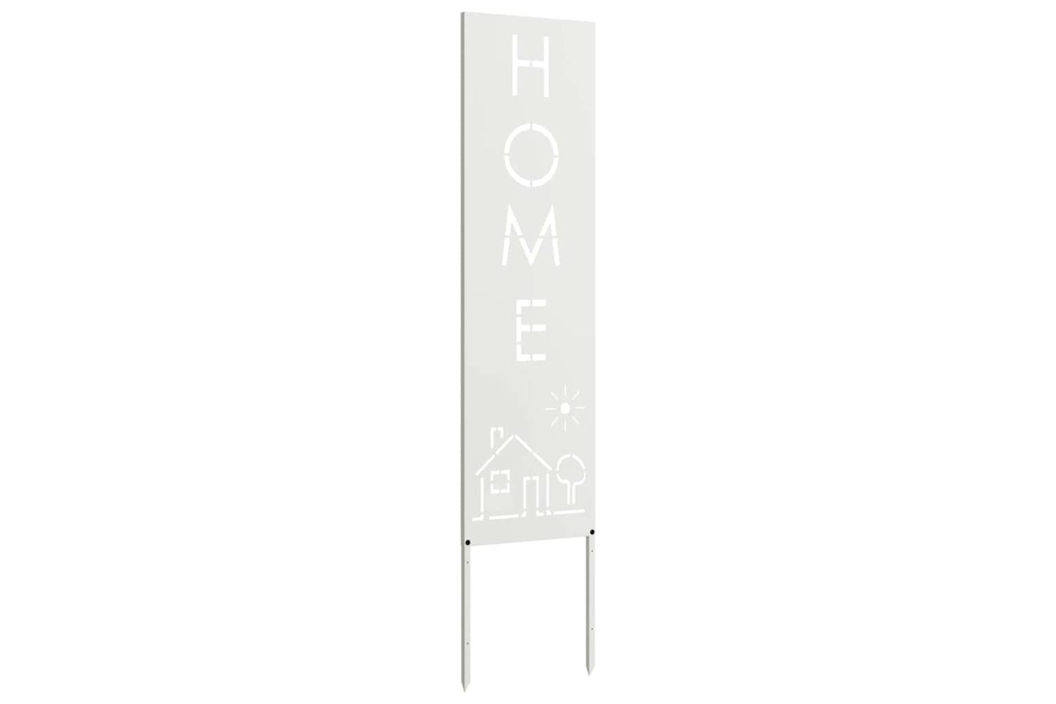 Garden Privacy Screen White 32 X140cm Cold-rolled Steel-4