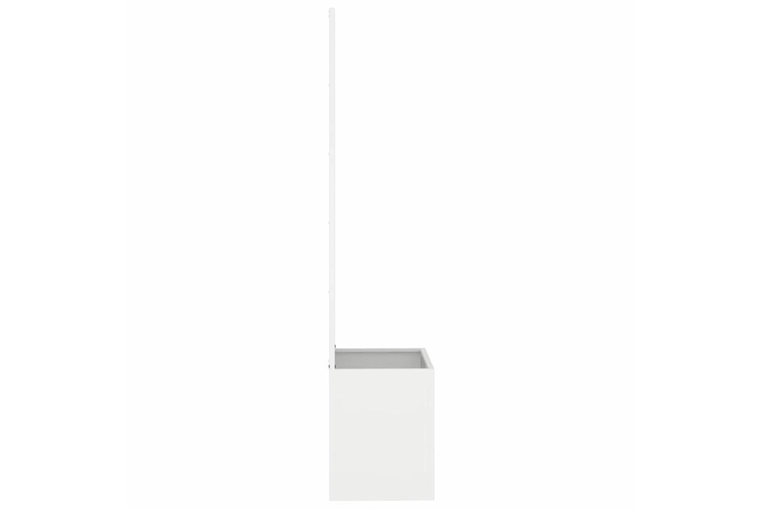 Garden Privacy Screen White 50 X 140 Cm Cold-rolled Steel-6