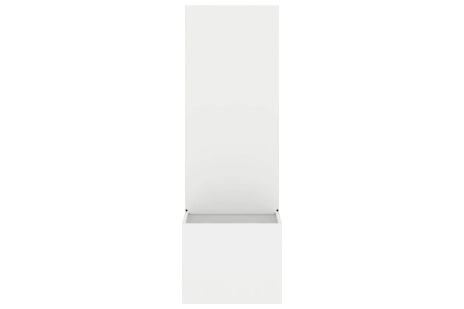 Garden Privacy Screen White 50 X 140 Cm Cold-rolled Steel-5