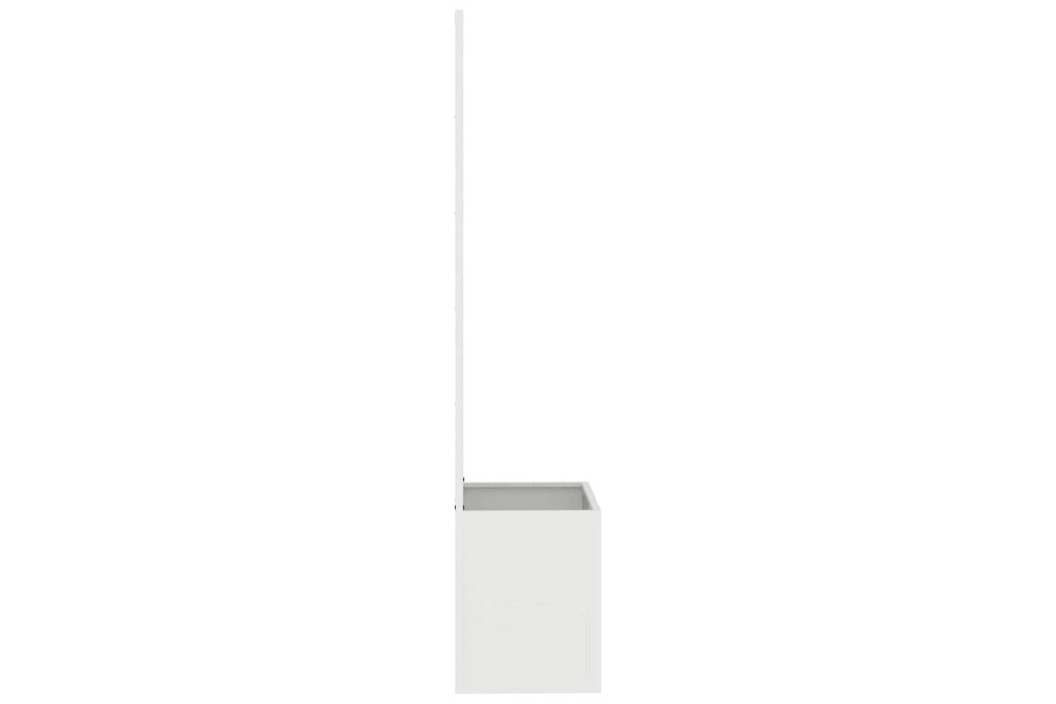 Garden Privacy Screen White 50 X 140 Cm Cold-rolled Steel-6