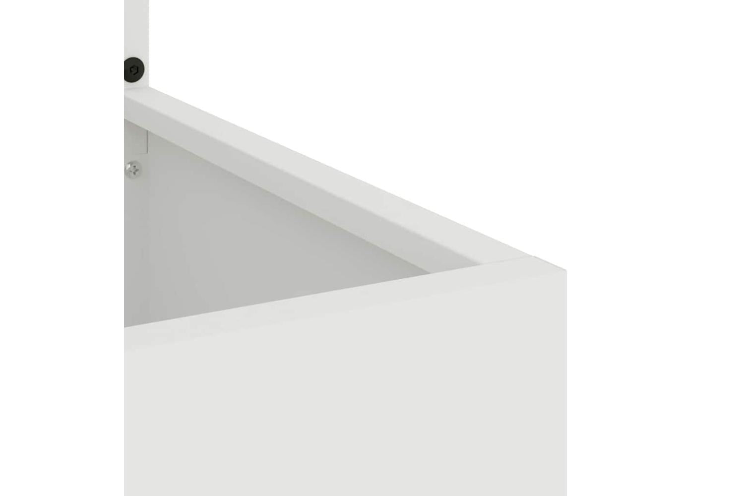 Garden Privacy Screen White 50 X 140 Cm Cold-rolled Steel-8