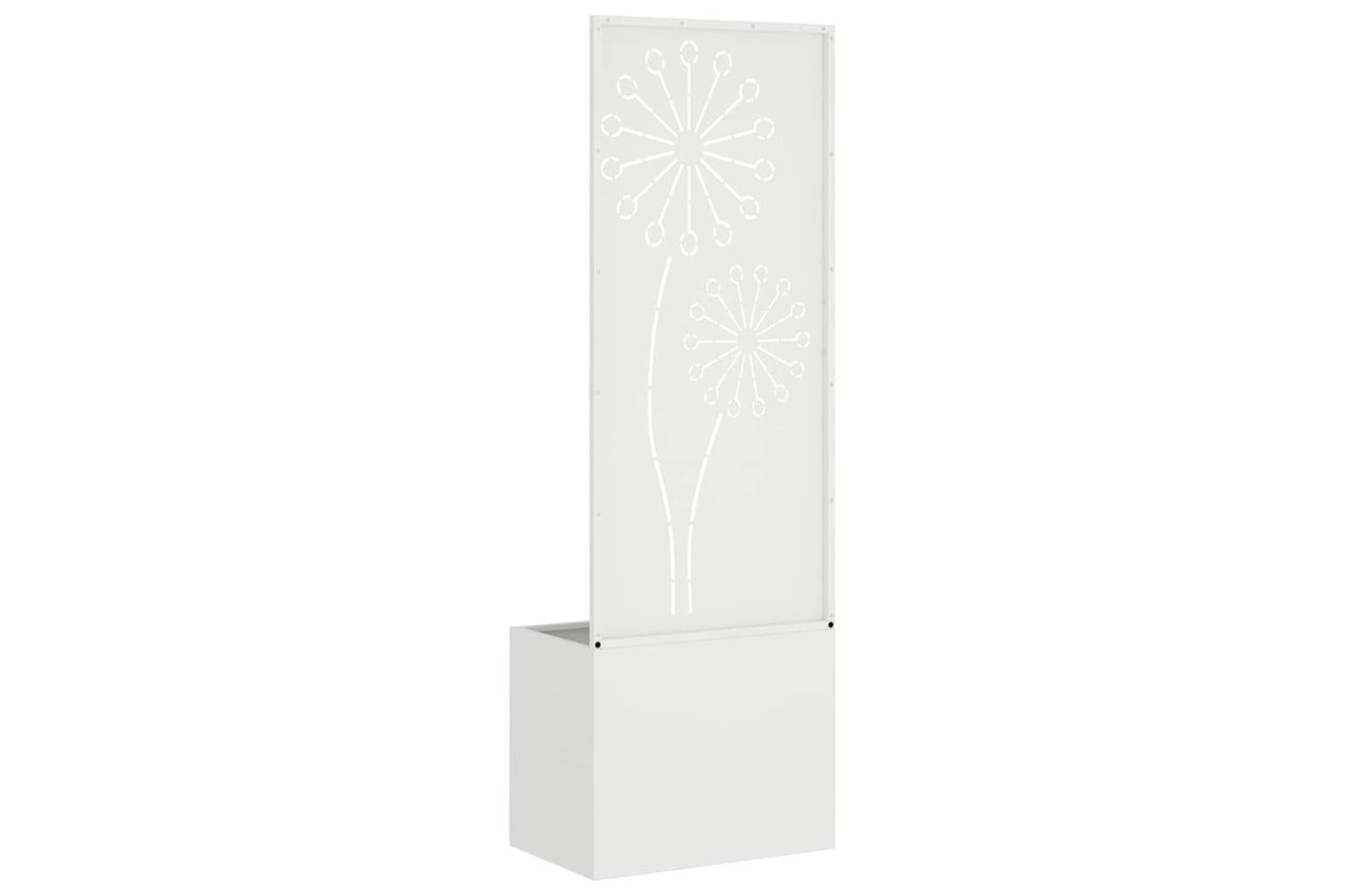 Garden Privacy Screen White 50 X 140 Cm Cold-rolled Steel-7