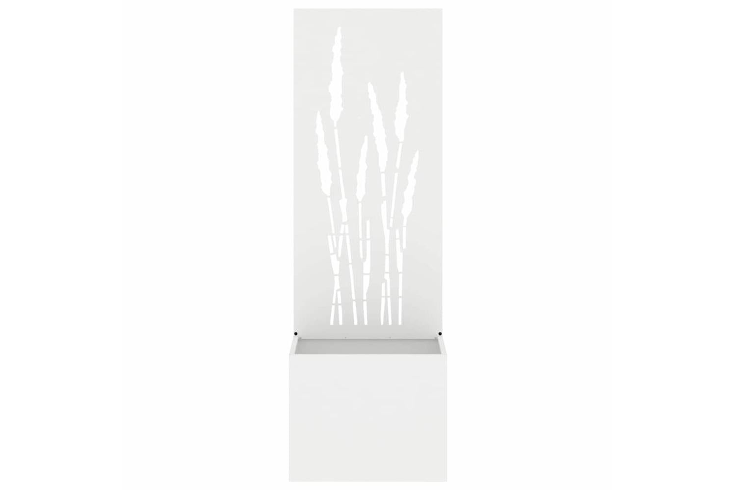 Garden Privacy Screen White 50 X 140 Cm Cold-rolled Steel-5