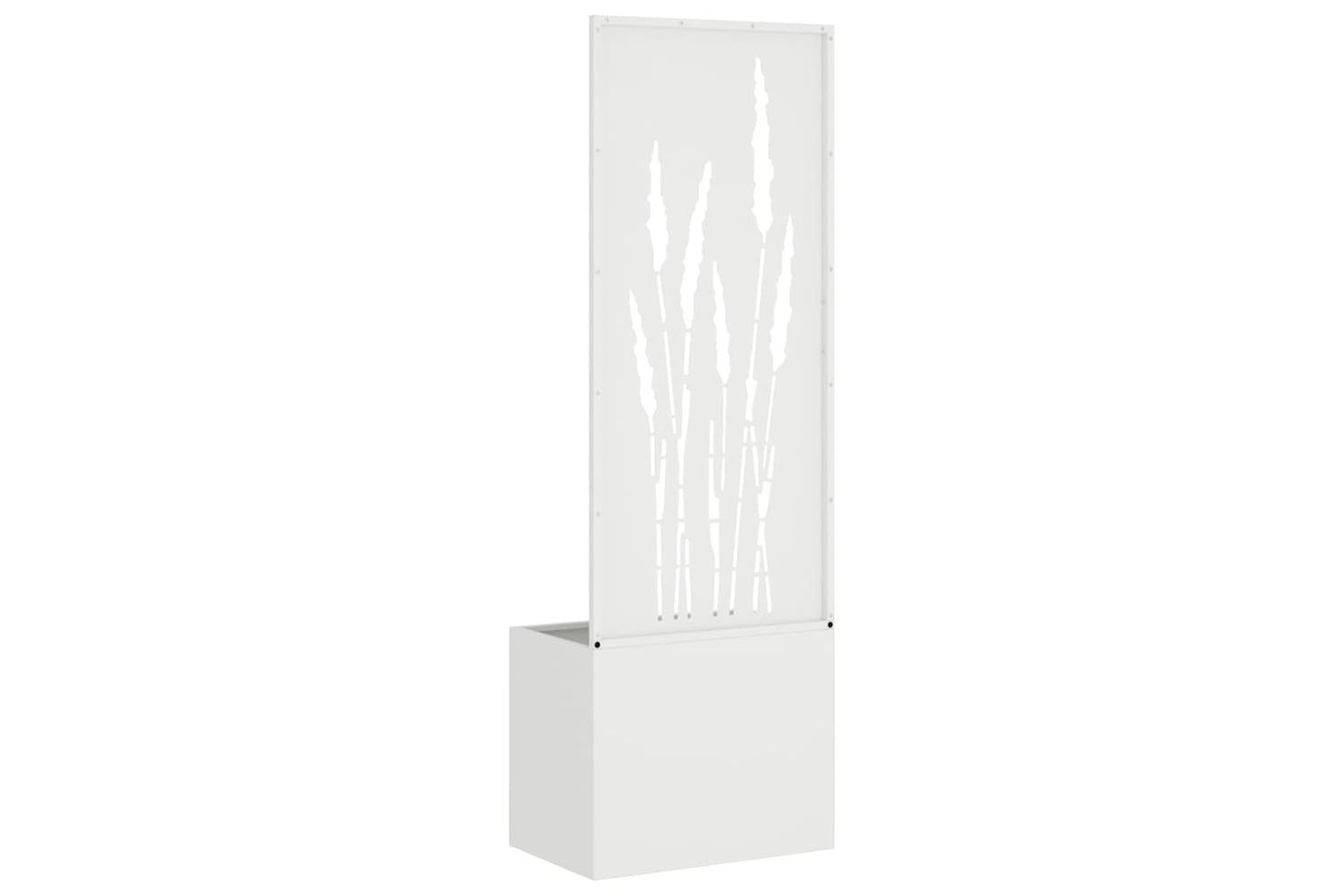 Garden Privacy Screen White 50 X 140 Cm Cold-rolled Steel-7