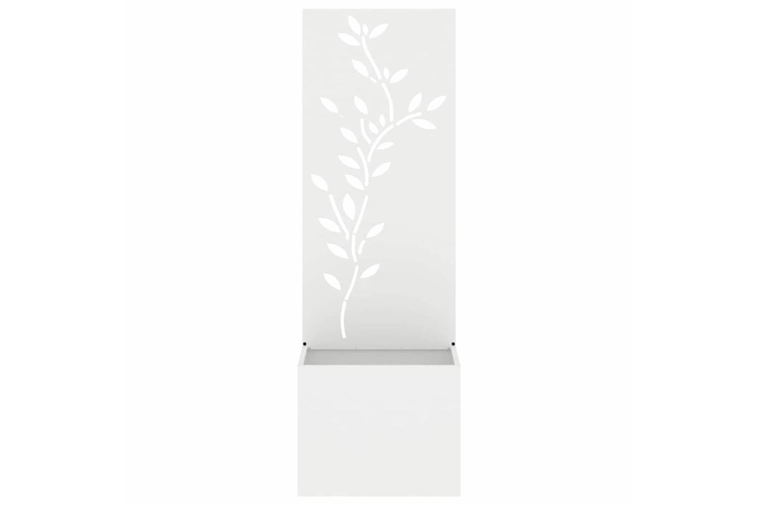 Garden Privacy Screen White 50 X 140 Cm Cold-rolled Steel-5