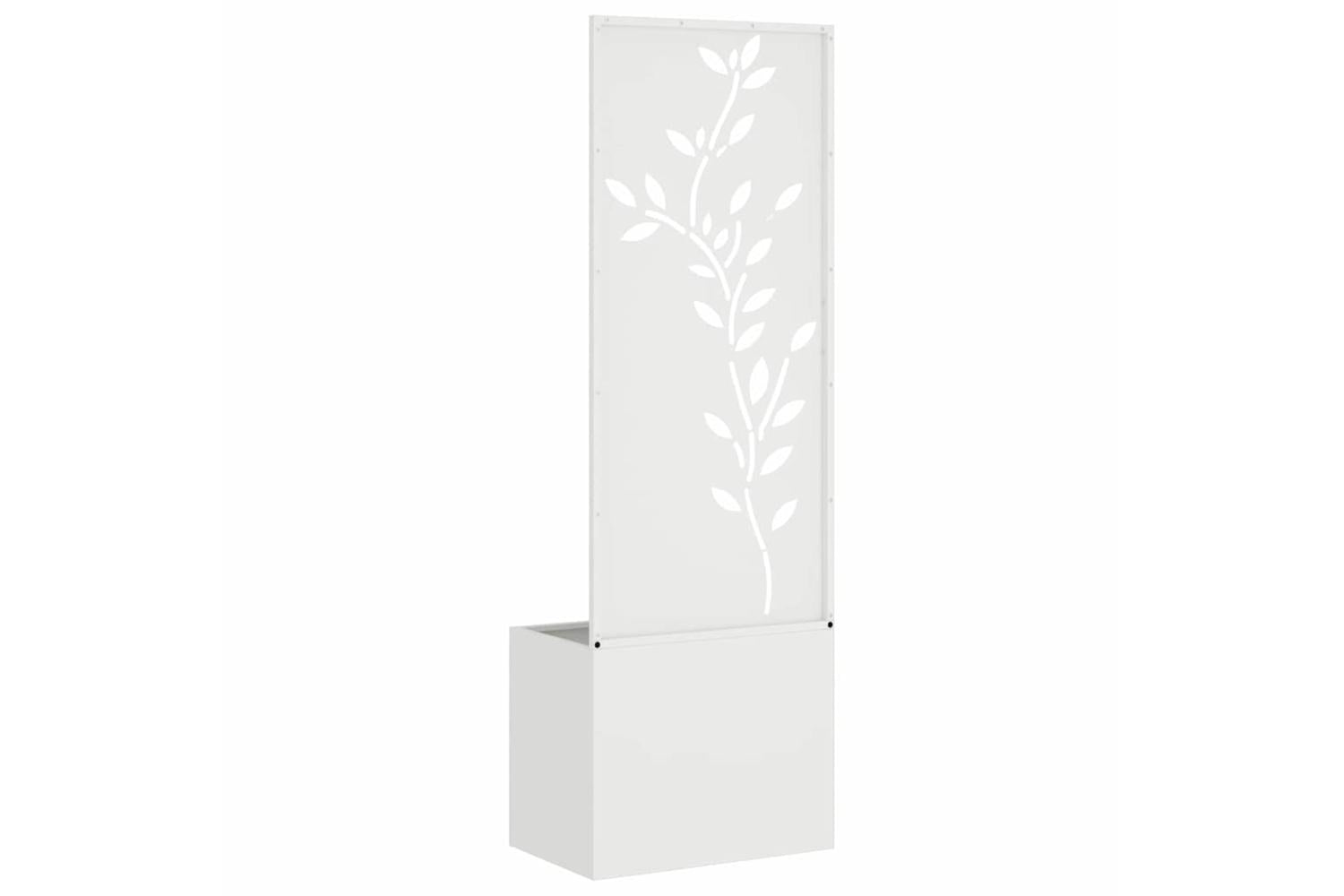 Garden Privacy Screen White 50 X 140 Cm Cold-rolled Steel-7