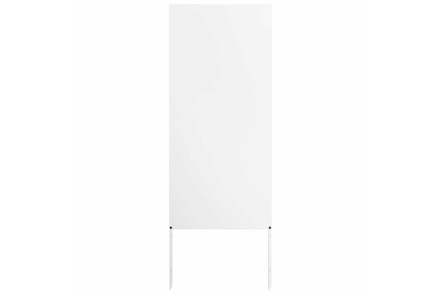 Garden Privacy Screen White 50 X140cm Cold-rolled Steel