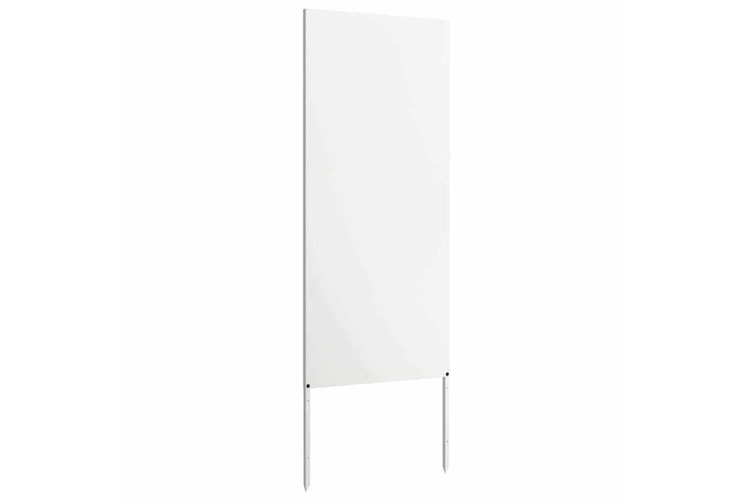 Garden Privacy Screen White 50 X140cm Cold-rolled Steel-4