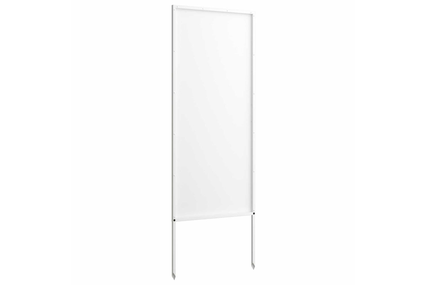 Garden Privacy Screen White 50 X140cm Cold-rolled Steel-5
