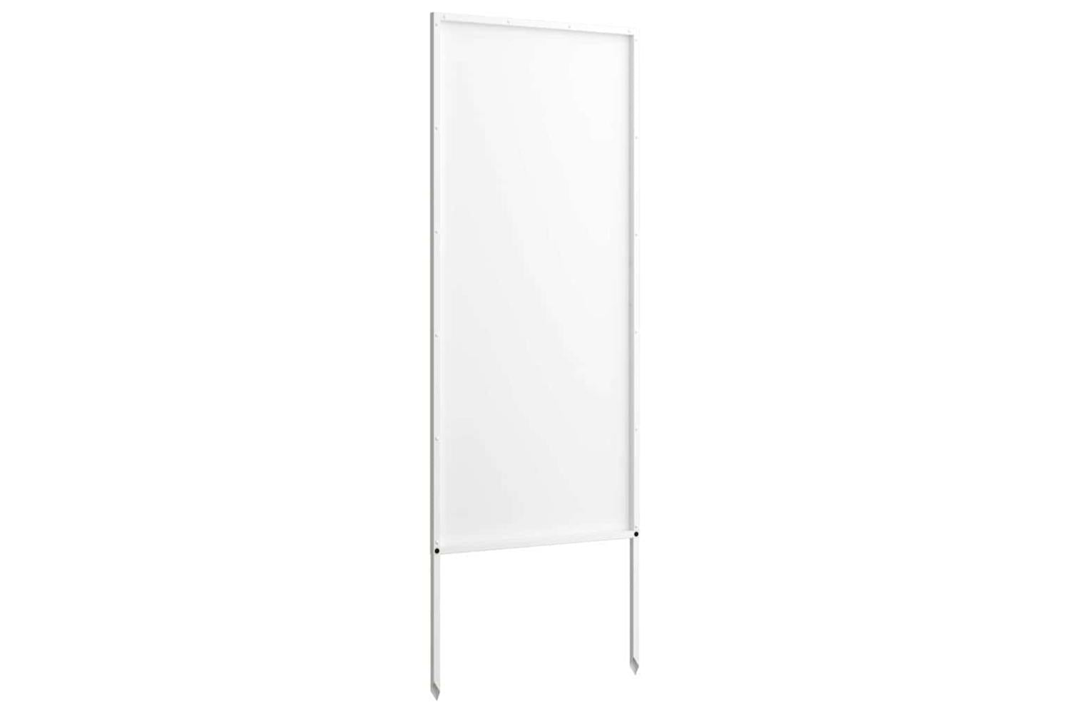 Garden Privacy Screen White 50 X140cm Cold-rolled Steel-6