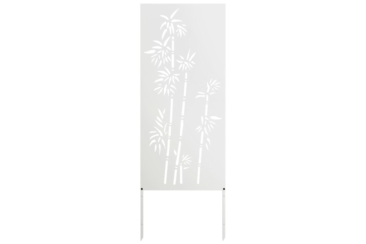 Garden Privacy Screen White 50 X140cm Cold-rolled Steel-2