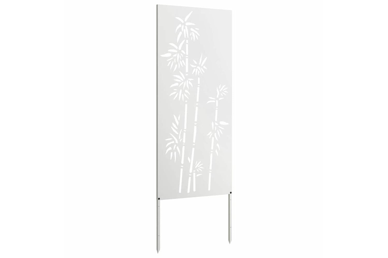Garden Privacy Screen White 50 X140cm Cold-rolled Steel-4