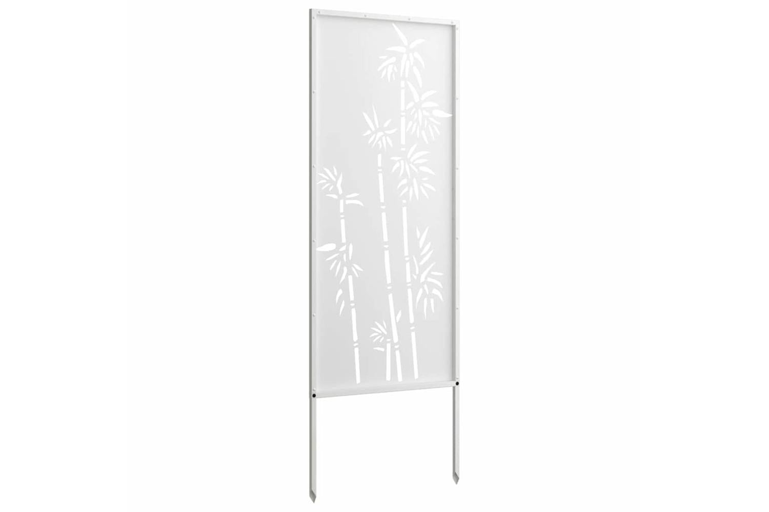 Garden Privacy Screen White 50 X140cm Cold-rolled Steel-5
