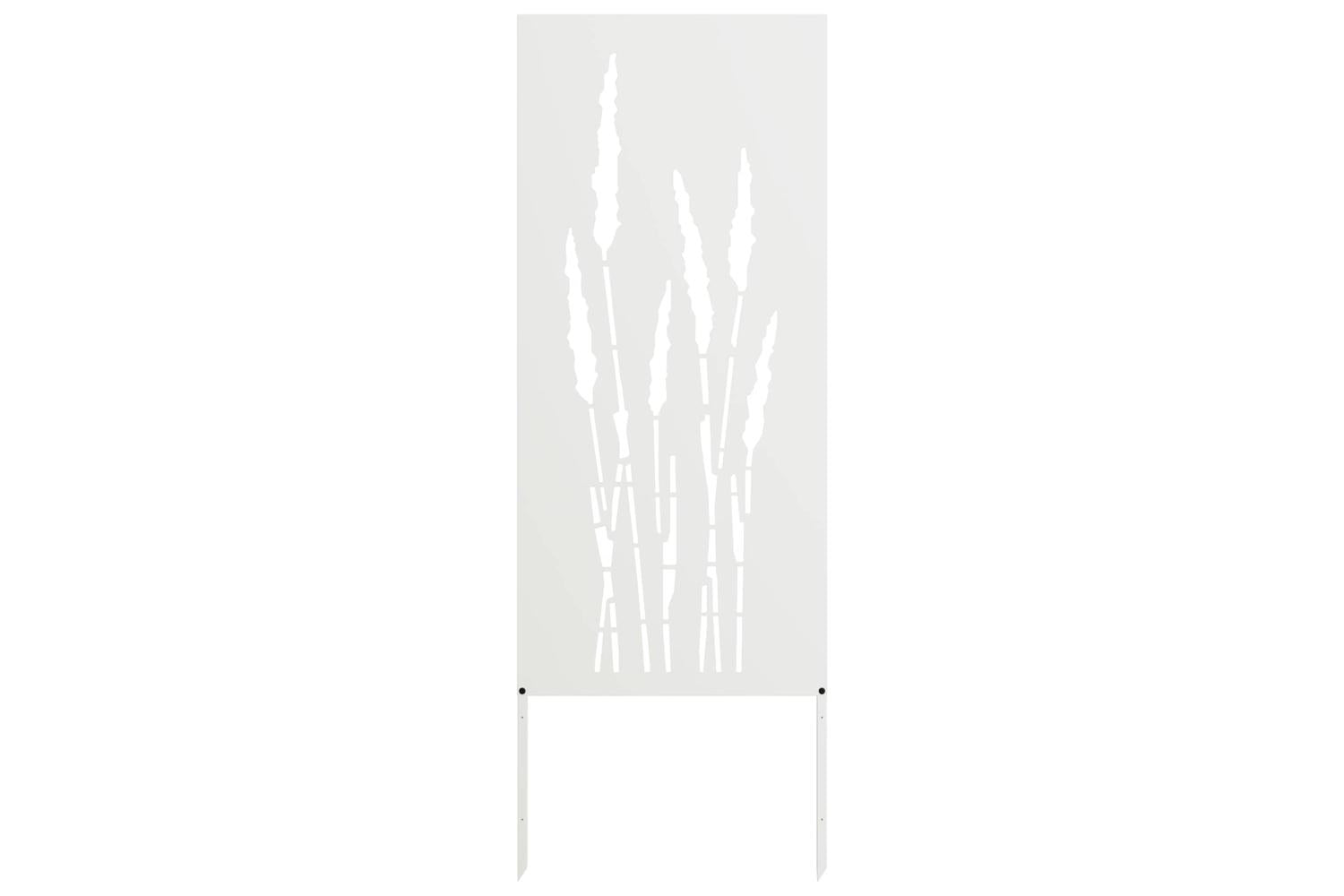 Garden Privacy Screen White 50 X140cm Cold-rolled Steel