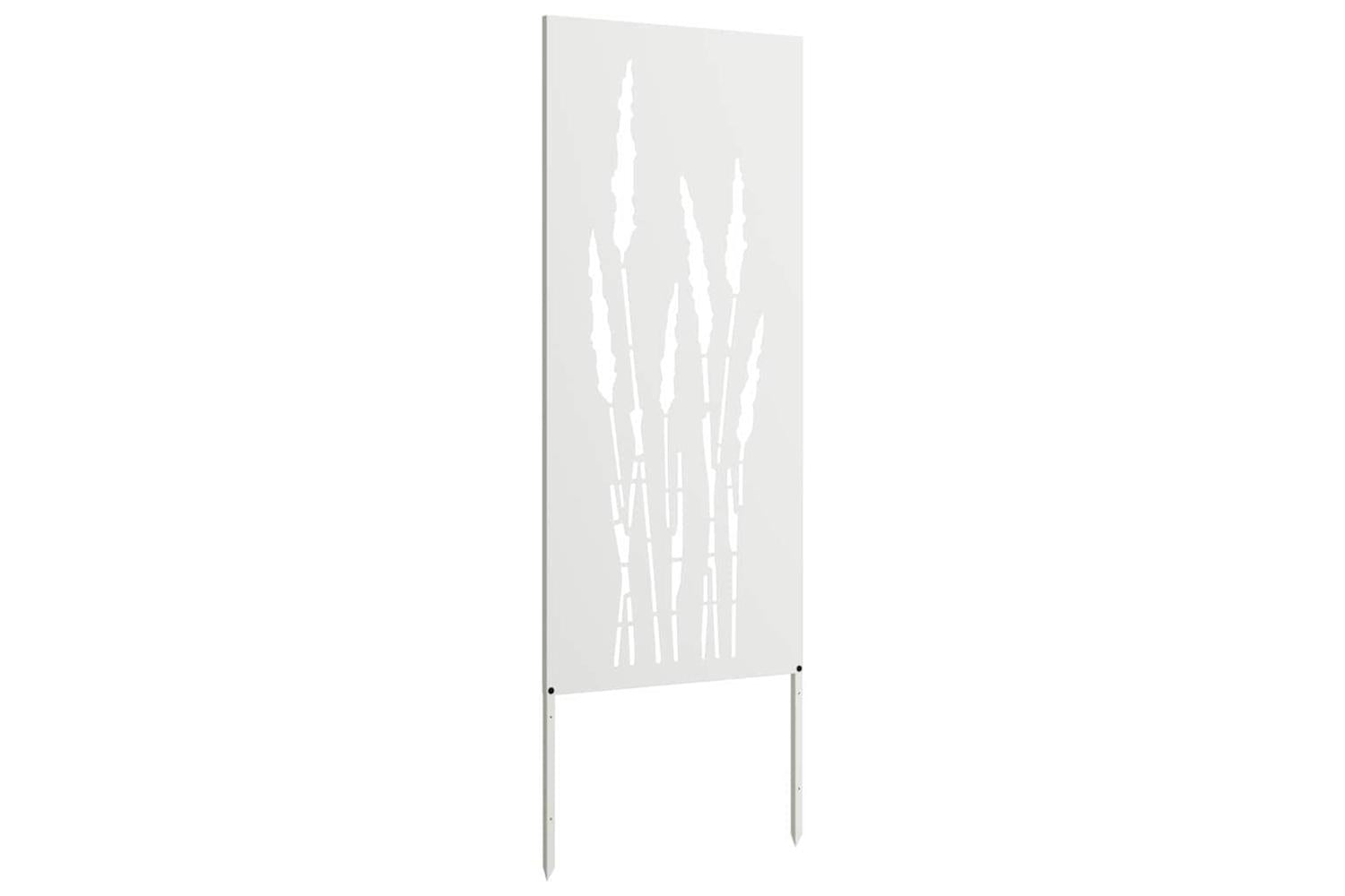 Garden Privacy Screen White 50 X140cm Cold-rolled Steel-4