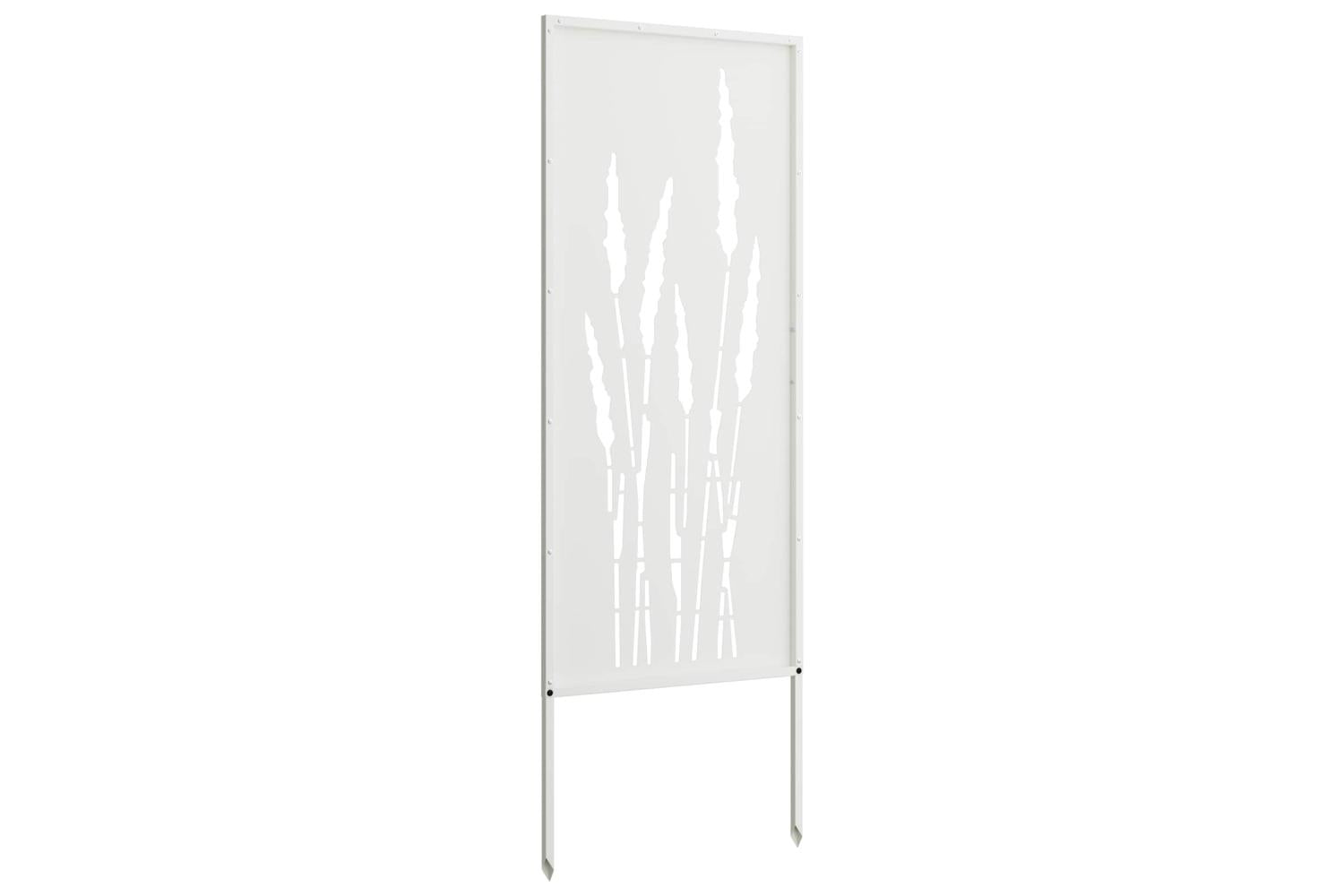 Garden Privacy Screen White 50 X140cm Cold-rolled Steel-5