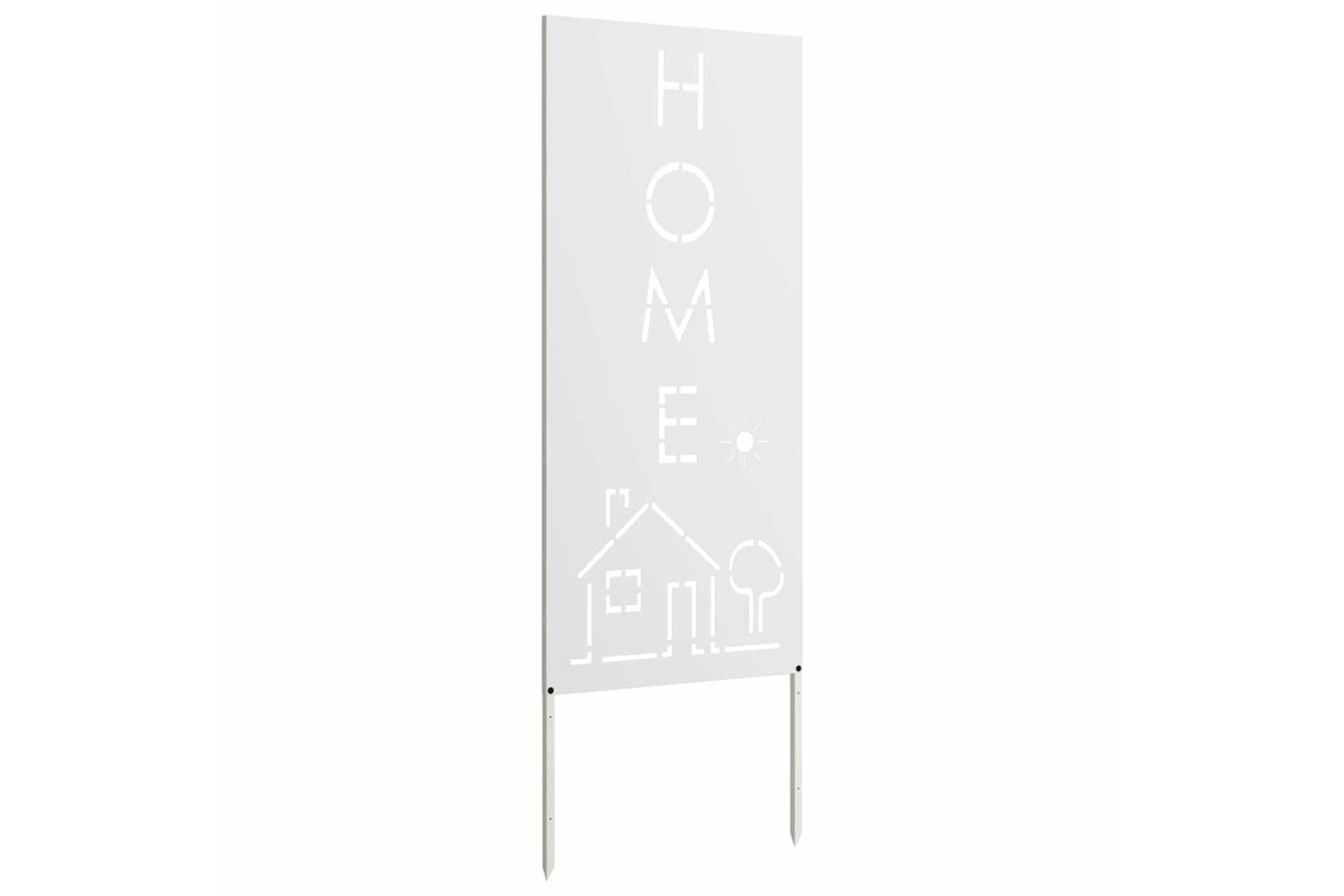 Garden Privacy Screen White 50 X140cm Cold-rolled Steel-4