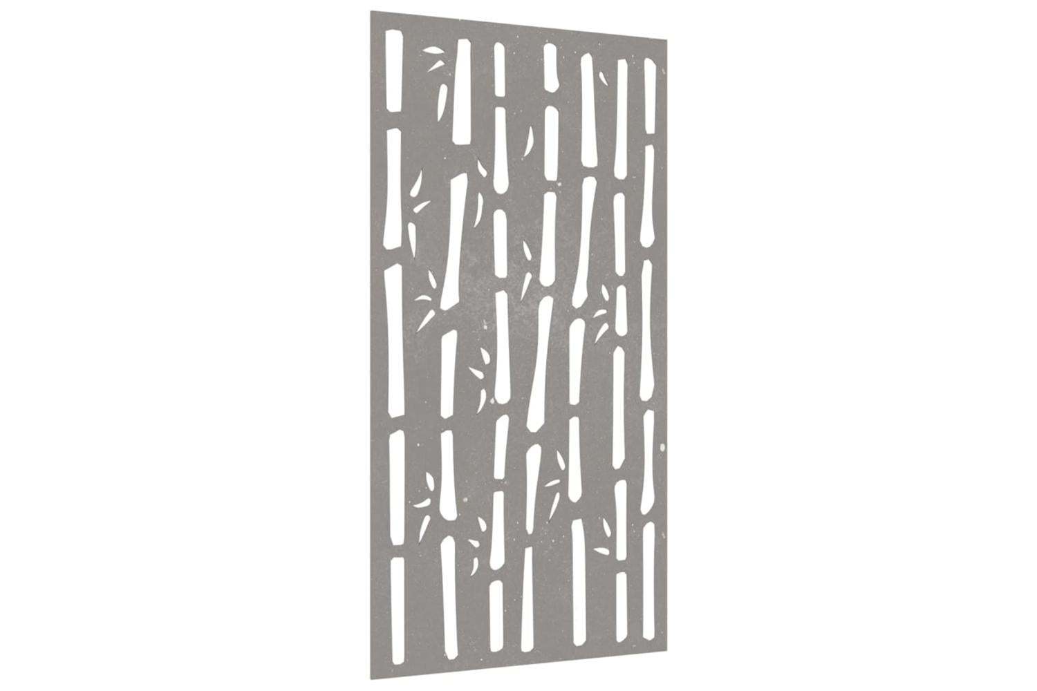 Garden Wall Decoration 105x55 Cm Corten Steel Bamboo Design-3