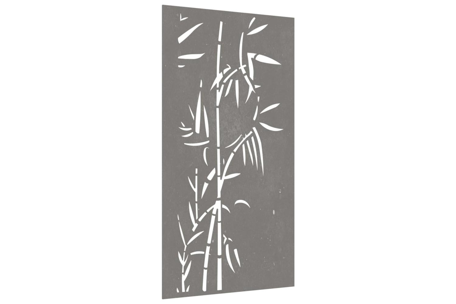 Garden Wall Decoration 105x55 Cm Corten Steel Bamboo Design-3