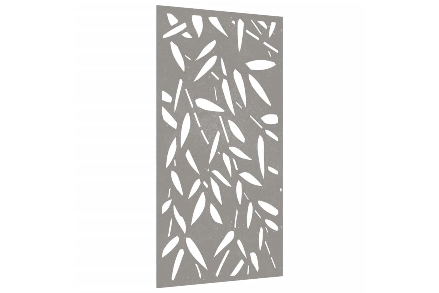 Garden Wall Decoration 105x55 Cm Corten Steel Bamboo Leaf Design-3
