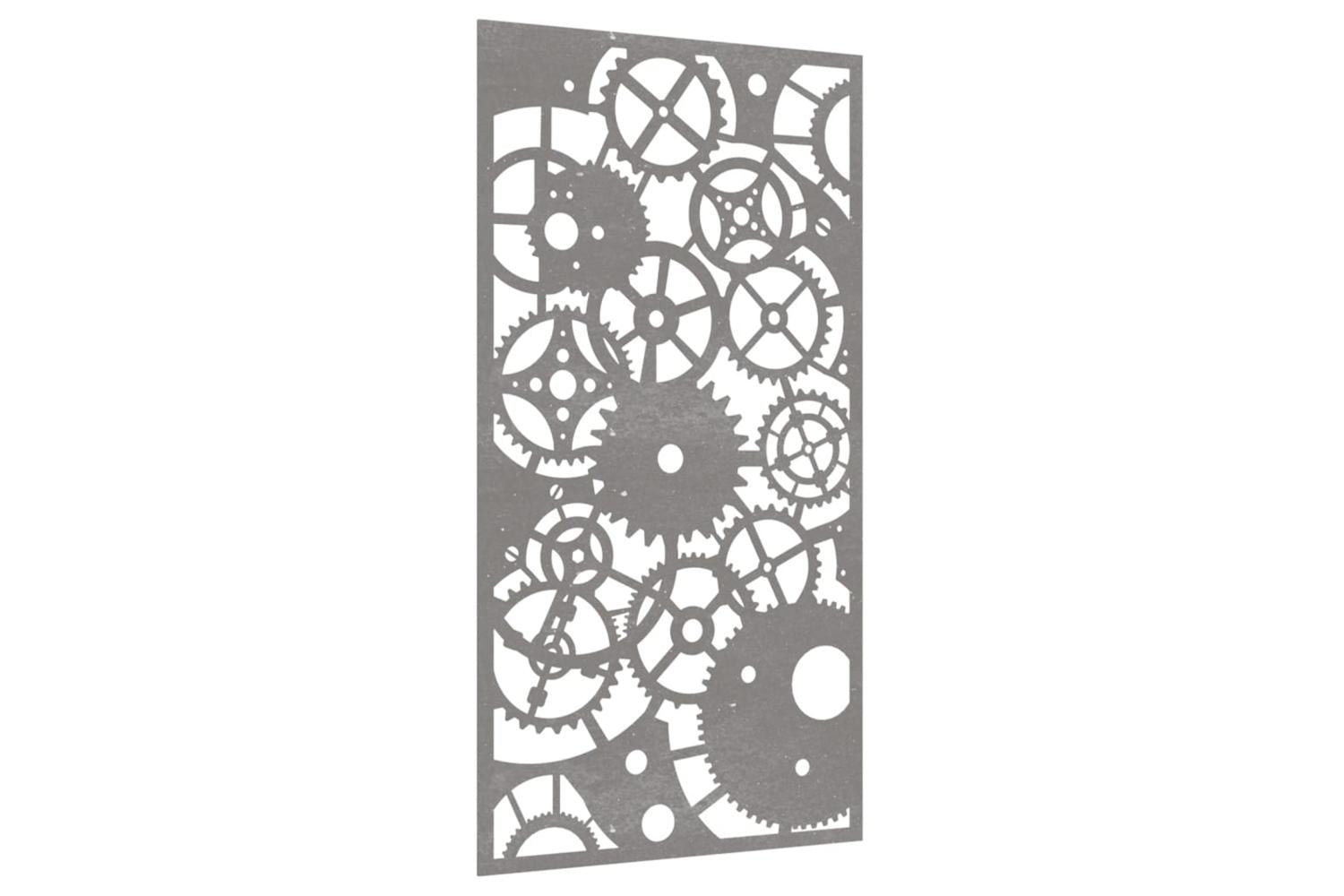 Garden Wall Decoration 105x55 Cm Corten Steel Gear Wheel Design-3