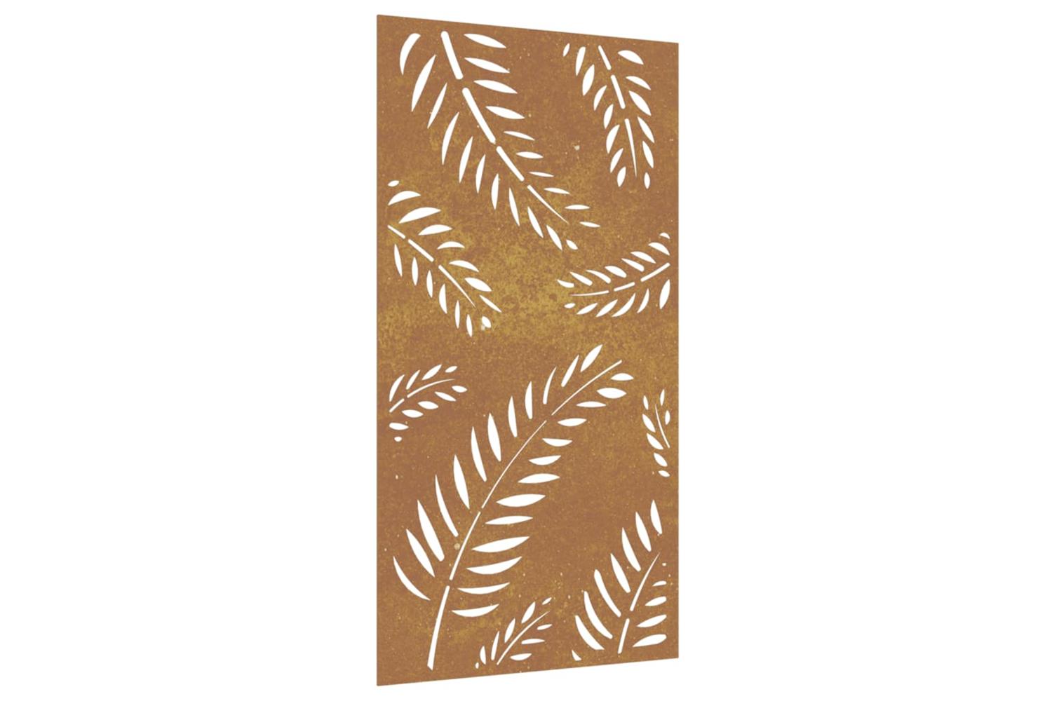 Garden Wall Decoration 105x55 Cm Corten Steel Leaf Design-2