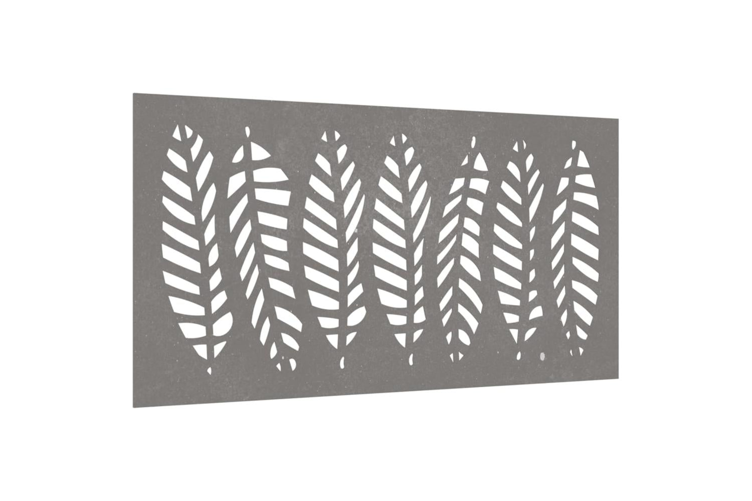 Garden Wall Decoration 105x55 Cm Corten Steel Leaf Design-3