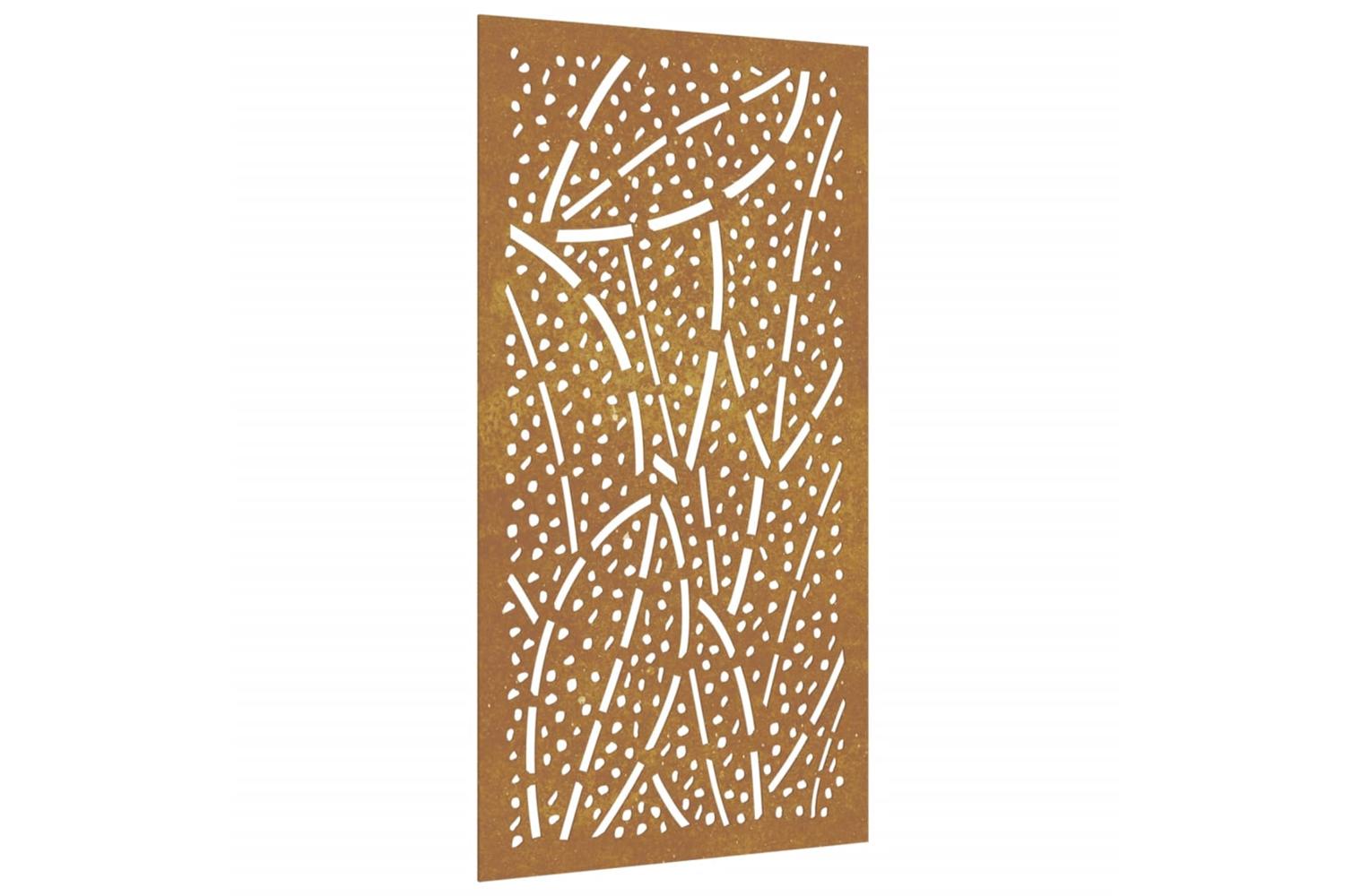 Garden Wall Decoration 105x55 Cm Corten Steel Leaf Design-2