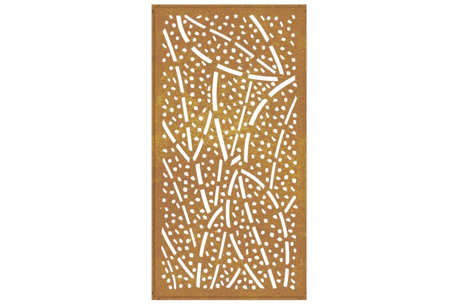 Garden Wall Decoration 105x55 Cm Corten Steel Leaf Design-5